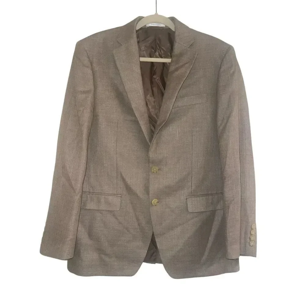 ✨Lauren Ralph Lauren Men s Classic-Fit Tan Sz 40R Blazer✨
